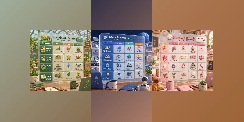 3D Business Infographic Dashboards generated by undefined