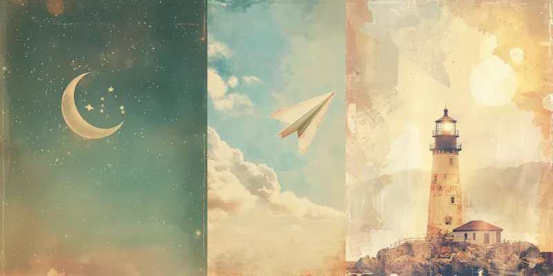 Vintage Sky Objects Wallpapers generated by undefined