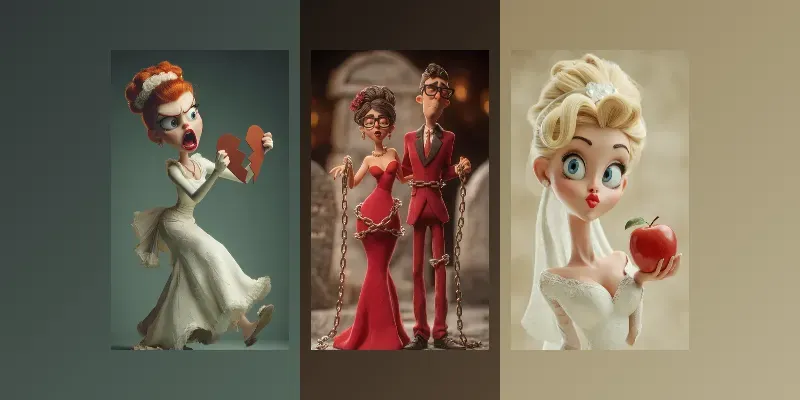 Surreal And Whimsical Wedding Scenes generated by undefined