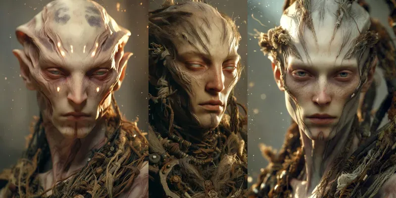 Posthuman Giants Portraits generated by undefined
