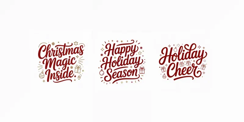 A Hand Lettered Christmas Greetings generated by undefined