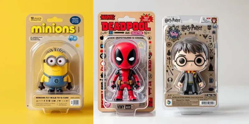 Collectible Toys In Their Blister Packs generated by undefined