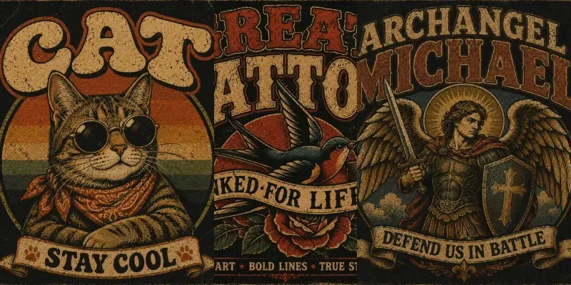 Vintage Retro Grungy Tees generated by undefined