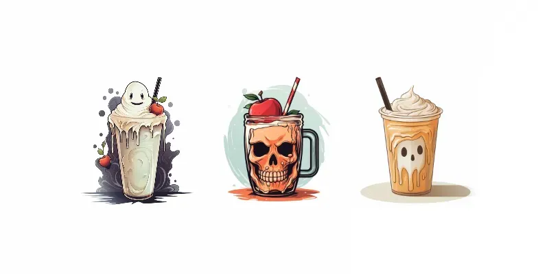 Halloween Drinks Illustrations generated by undefined