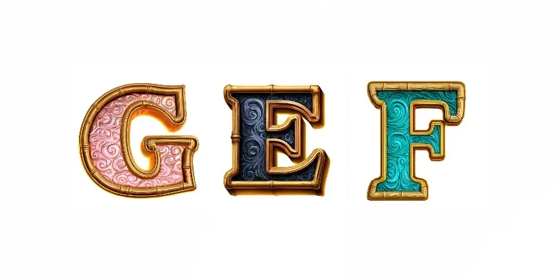 Casino Slot Game Letter Assets generated by undefined