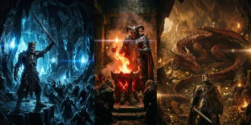 1980s Dark Fantasy Action Stills generated by gemini-image