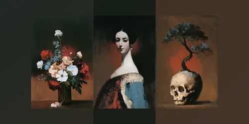 Old Master Gothic Oil Paintings generated by midjourney