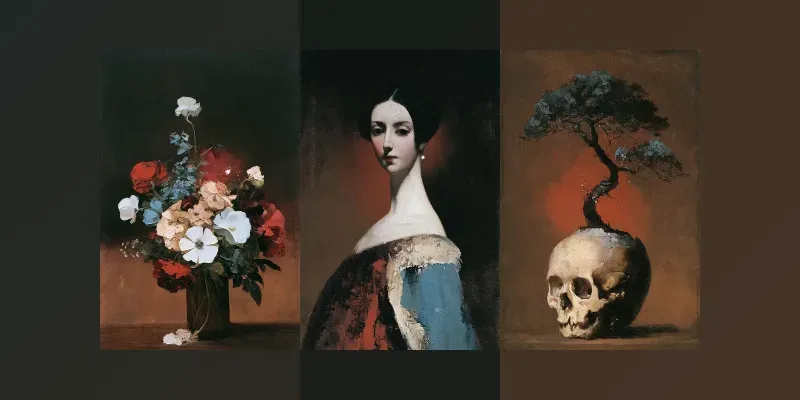 Old Master Gothic Oil Paintings generated by undefined