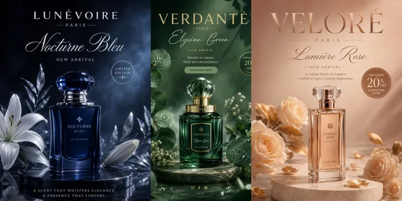 Luxury Perfume Ad Creators generated by undefined