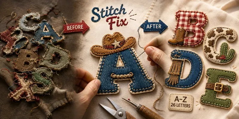 Embroidery Alphabet Design Sheets generated by undefined