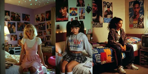 90s Cinematic Bedroom Scenes generated by grok-image