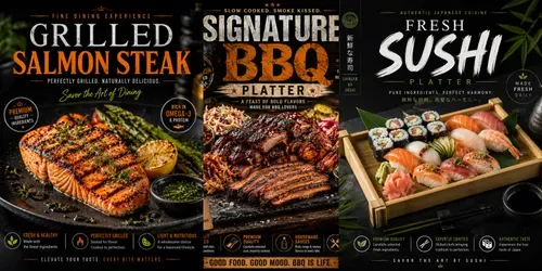 Food Ad Poster Creators generated by chatgpt-image