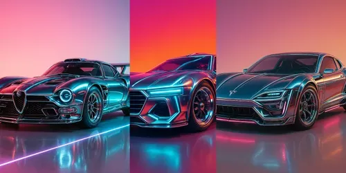 Retro Futuristic Vehicles generated by chatgpt-image