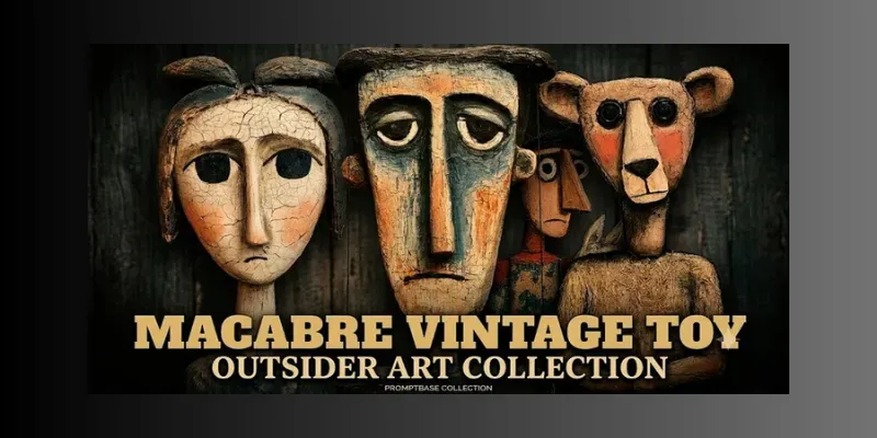 Macabre Vintage Toy Outsider Art generated by undefined