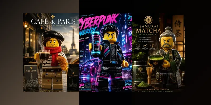 Premium Lego Minifigure Advertising Art generated by undefined