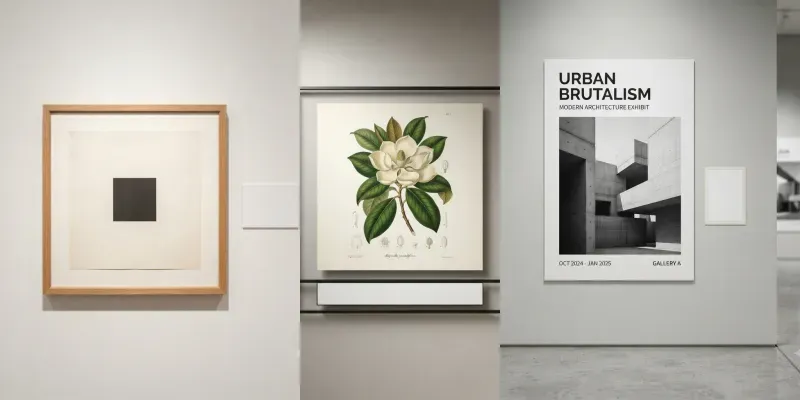 Museum Label Poster Mockup Systems generated by undefined