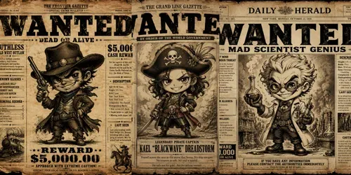 Vintage Wanted Poster Makers generated by chatgpt-image