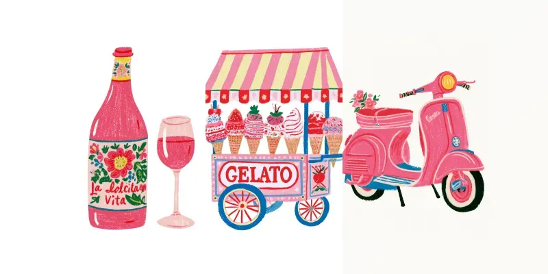 Italian Summer Naive Art generated by undefined