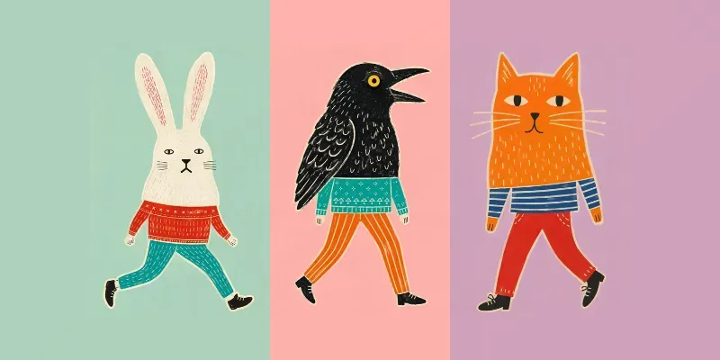 Naive Folk Art Animal Hybrid Gens generated by undefined