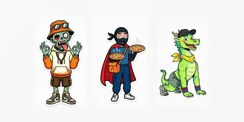 Diecut Mascot Sticker Packs generated by undefined