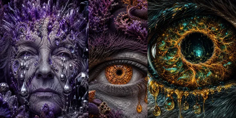 Eyes Of The Botanical Dark generated by undefined