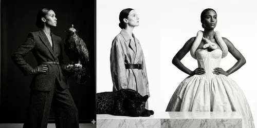 Bw Luxury Fashion X Exotic Wildlife generated by gemini-image