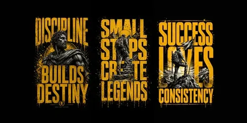 Bold Motivational Typography Posters generated by chatgpt-image
