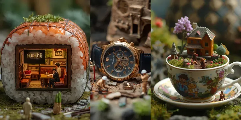 Miniature Diorama Worlds generated by undefined