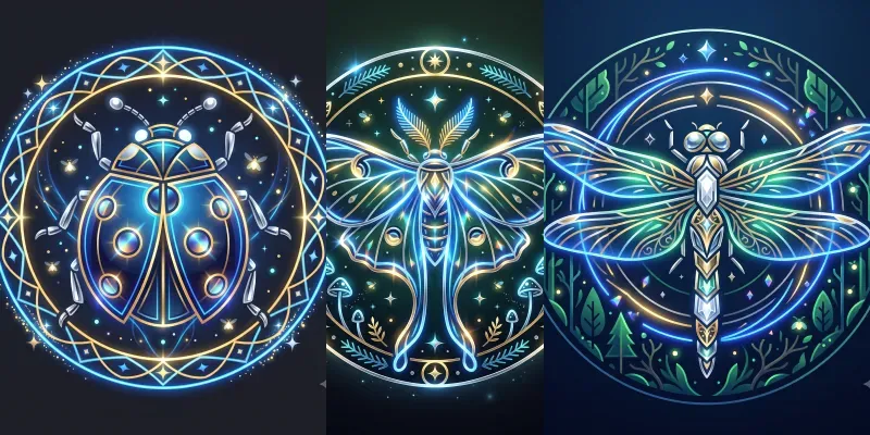 Neon Forest Insects generated by undefined