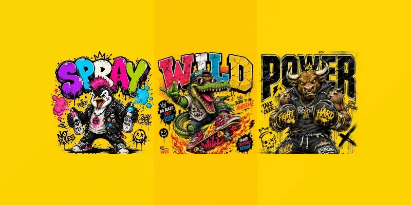 Urban Yellow Mascot Designs generated by undefined