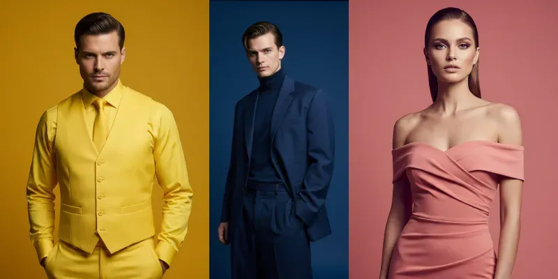 Highend Monochromatic Studio Fashion Portraits generated by undefined