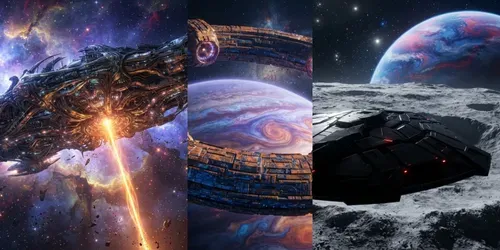 Alien Spaceship Scifi Generator generated by gemini-image