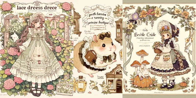 Cottagecore Character Art For Etsy generated by undefined