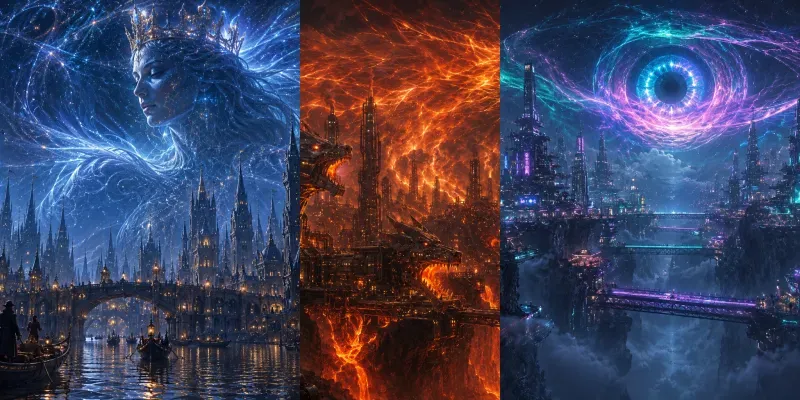 Sentient Aurora City Generator generated by undefined