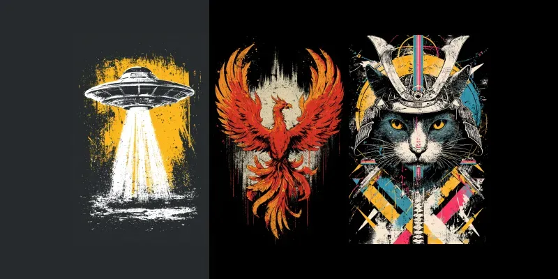 Vintage Tshirt Prints generated by undefined