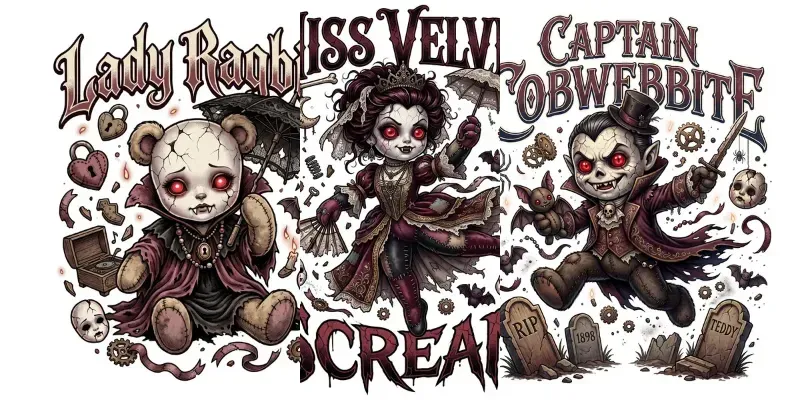 Haunted Vampire Toy Mascots generated by undefined