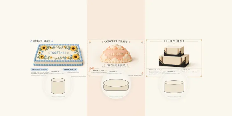 Custom Cake Proofs And Handoff Previews