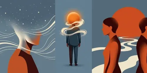 Surreal Minimalist Vector Portraits generated by gemini-image