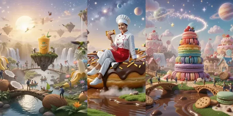 Tiny Adventures In A Fantasy Snack generated by undefined