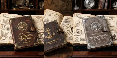 Vintage Explorer Journal Creators generated by imagen