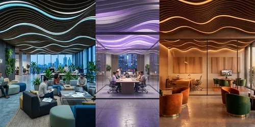 Futuristic Meeting Studio Concept Art generated by gemini-image