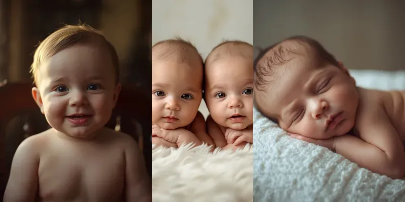 Baby Portrait Photography generated by undefined