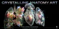 Crystalline Holographic Anatomy Art midjourney prompt mini thumbnail