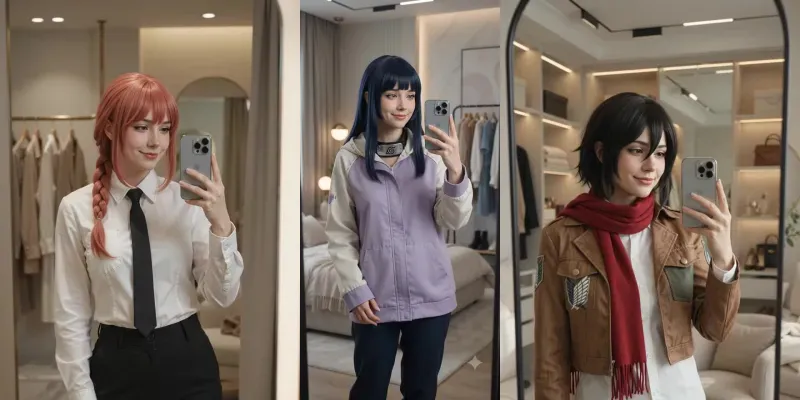 Viral Anime Cosplay Fit Check Videos generated by undefined