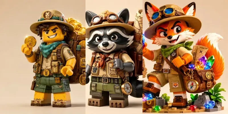 Lego Treasure Hunter Characters generated by undefined