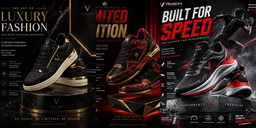 Sneaker Ad Poster Creators generated by chatgpt-image