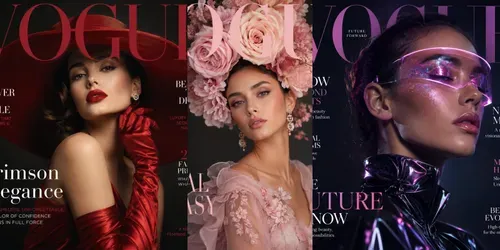 Velvet Vogue Editorial Beauty Magazines generated by chatgpt-image