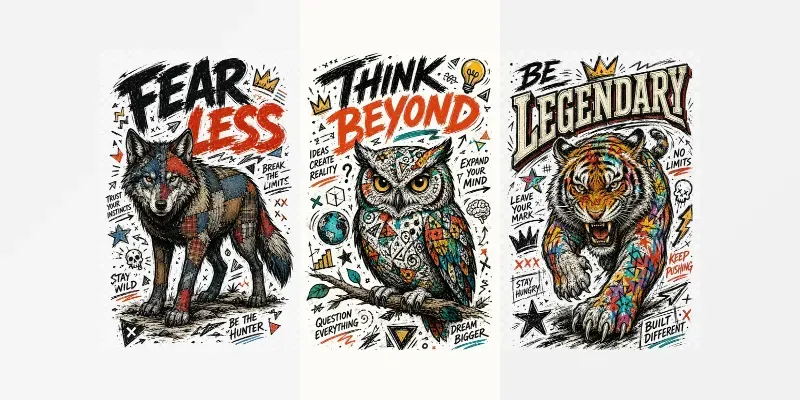 Retro Sketch Mascot Tshirts generated by undefined