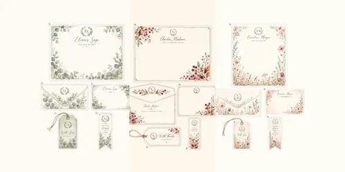 Watercolor Stationery Suites generated by chatgpt-image