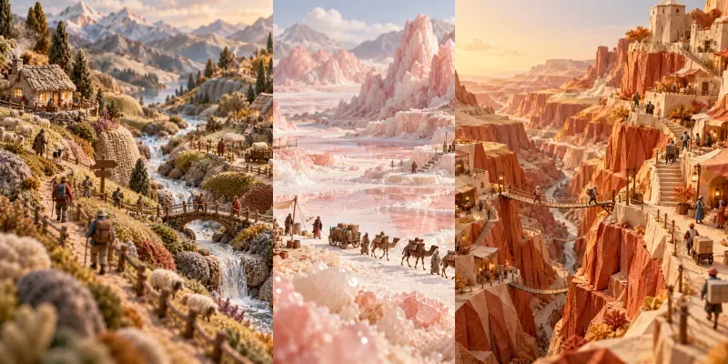 Miniature Material Landscapes